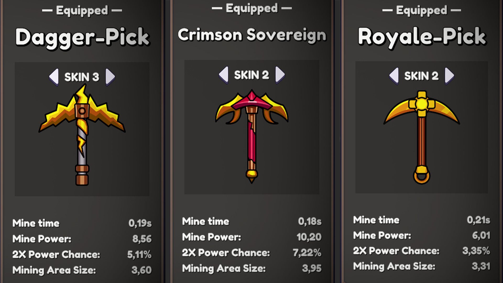 #3. Keep on Mining! - Pickaxe skins SUPPORT PACK (Steam) 由: EagleEye Games