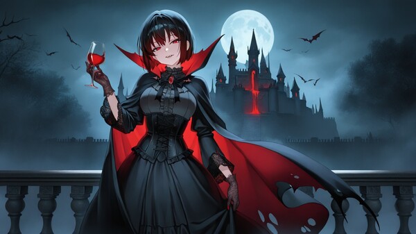 Скриншот из Halloween Waifu