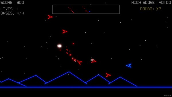 Screenshot of Vector Seven gameplay showing in-action mechanics