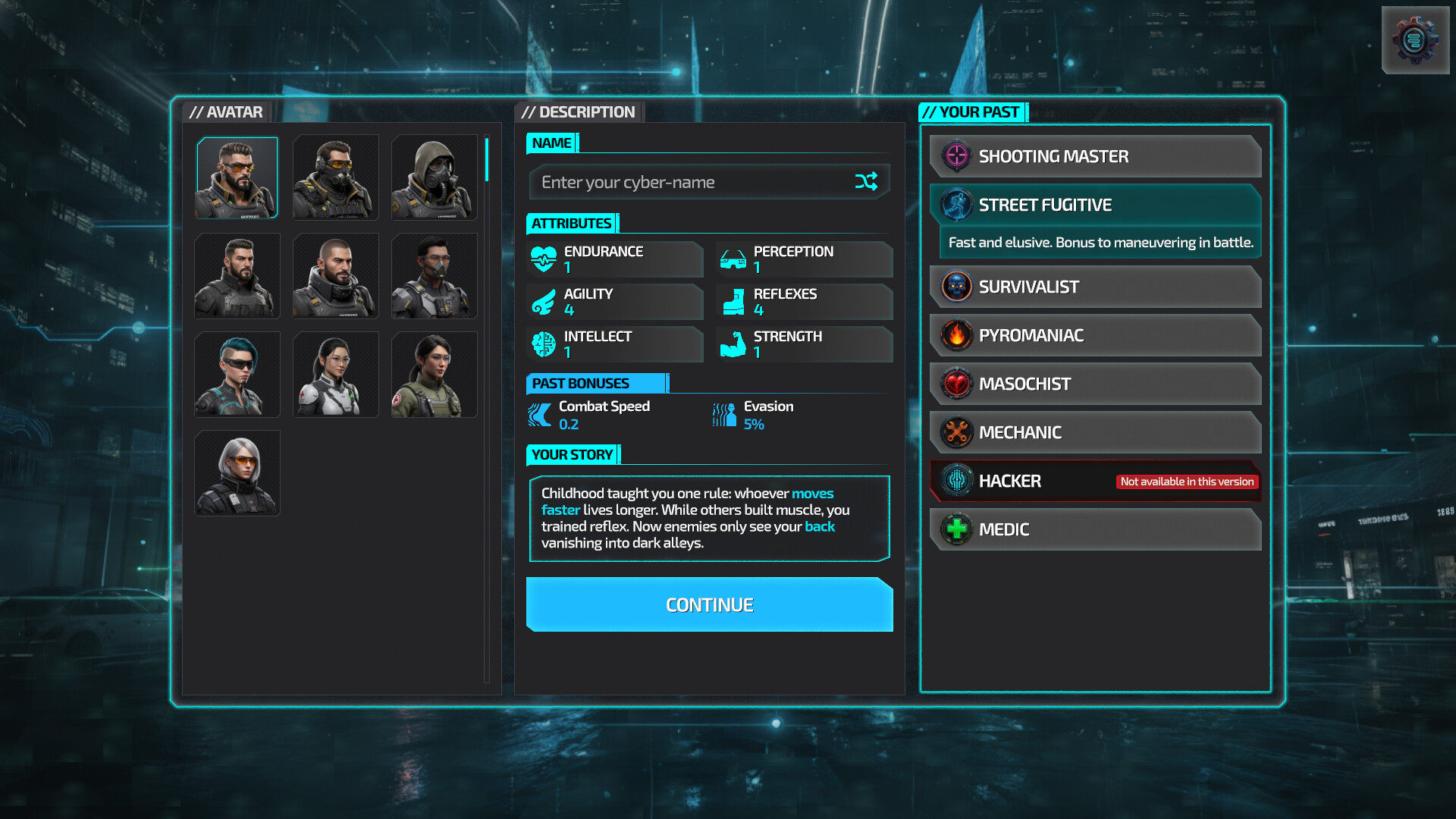Скриншот игры Humanity Echo: Cyberpunk Tactical RPG - 4