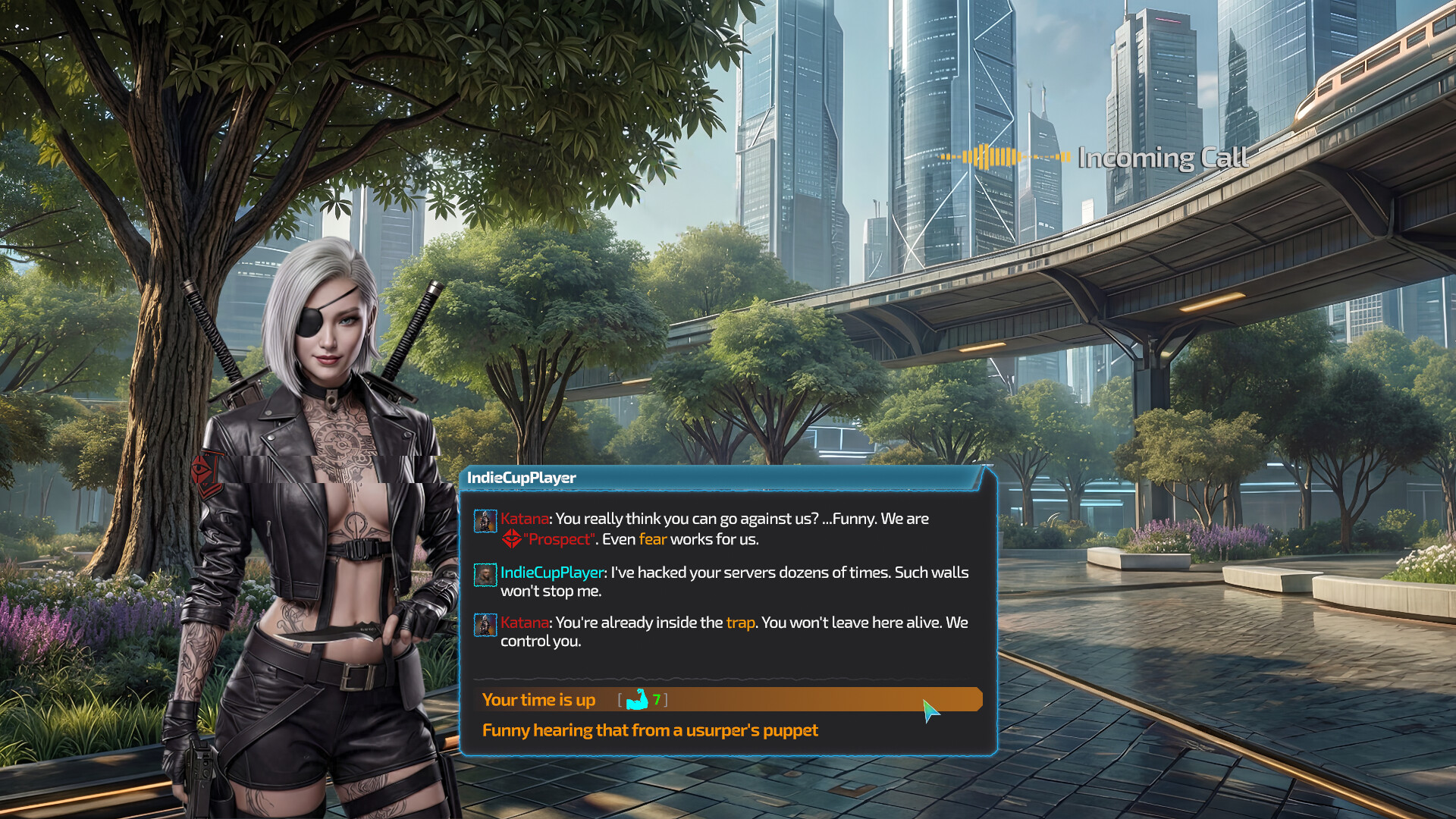 Скриншот игры Humanity Echo: Cyberpunk Tactical RPG - 2