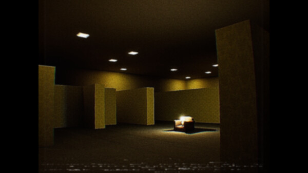 Screenshot of The Backrooms : Noclipped gameplay showing in-action mechanics