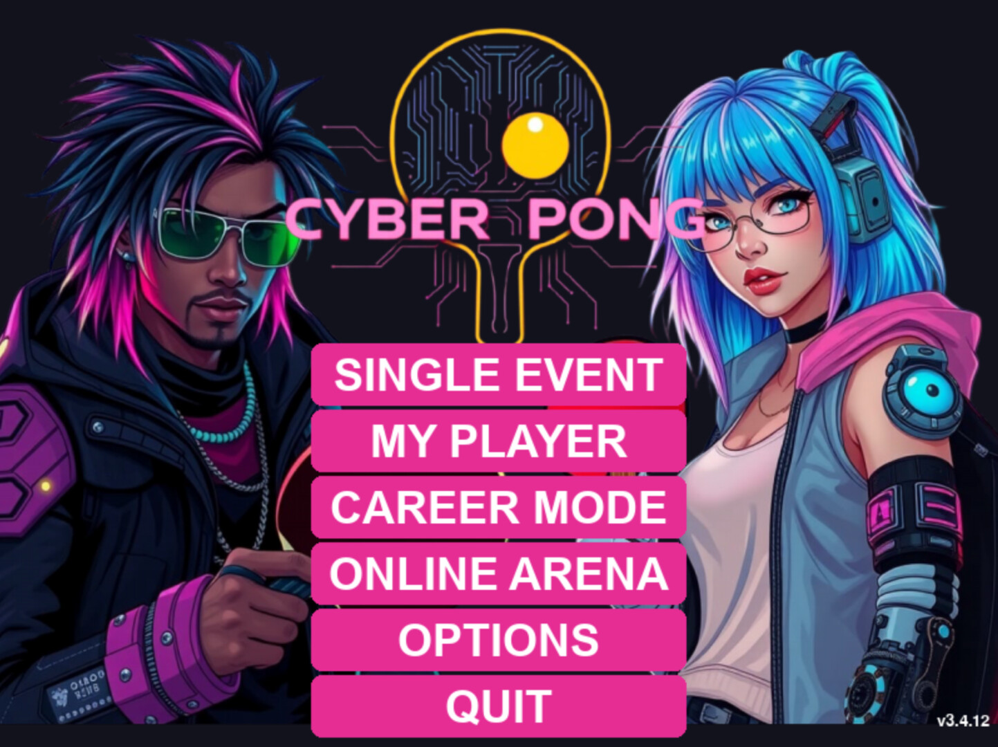 CyberPong AI screenshot 2