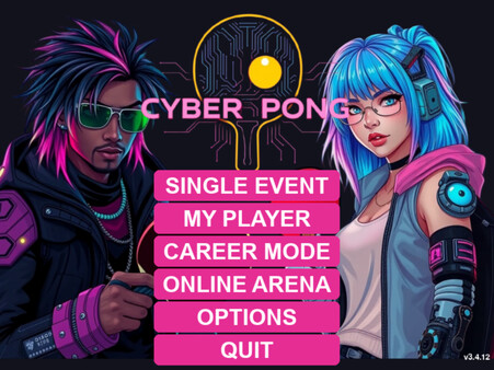 Скриншот из CyberPong AI