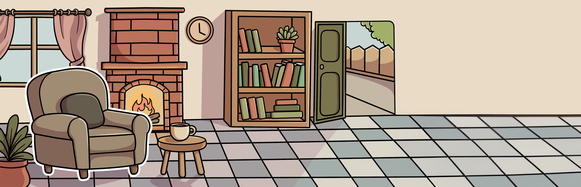 Cozy Sticker Home