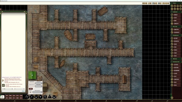 Fantasy Grounds - Pathfinder RPG - Flip-Mat: Boardwalk
