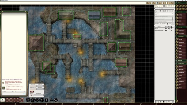 Fantasy Grounds - Pathfinder RPG - Flip-Mat: Boardwalk
