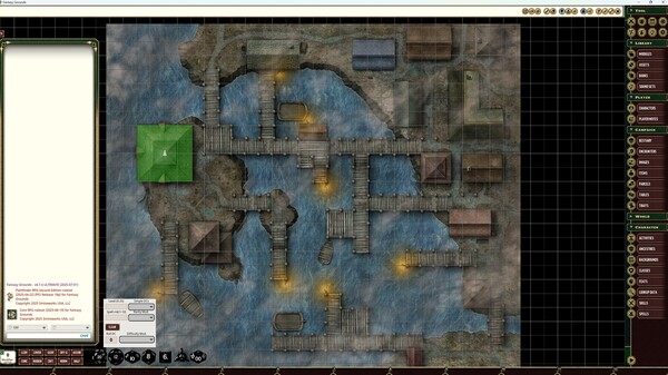 Fantasy Grounds - Pathfinder RPG - Flip-Mat: Boardwalk