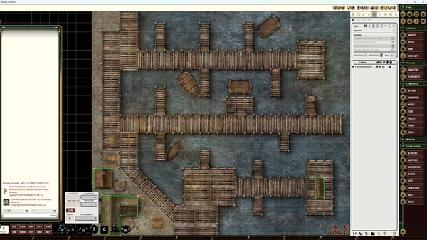 Fantasy Grounds - Pathfinder RPG - Flip-Mat: Boardwalk