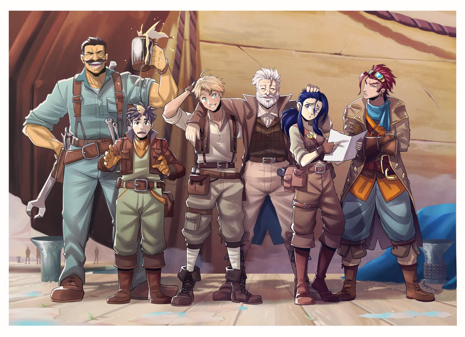 Captain Valen's Airship Crew