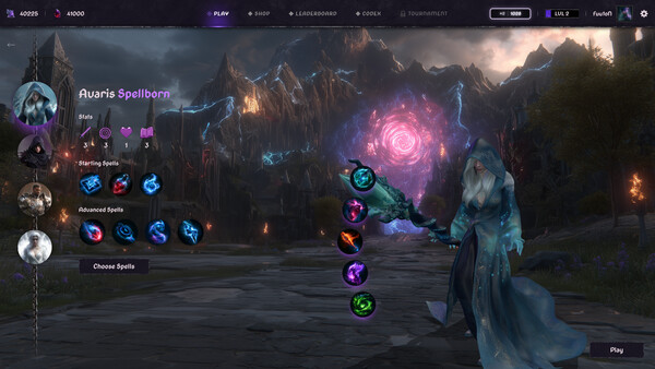 Screenshot of Ascend and Fall gameplay showing in-action mechanics