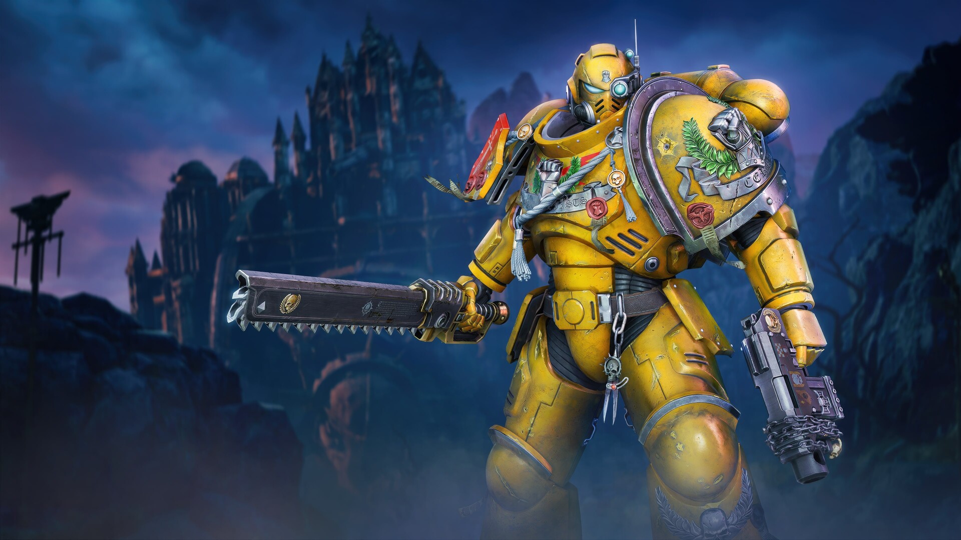 Warhammer 40,000: Space Marine 2 - Imperial Fists Cosmetic Pack Featured Screenshot #1