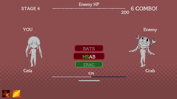 Screenshot of Hello Cela gameplay showing in-action mechanics