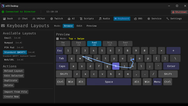Скриншот из vrOS