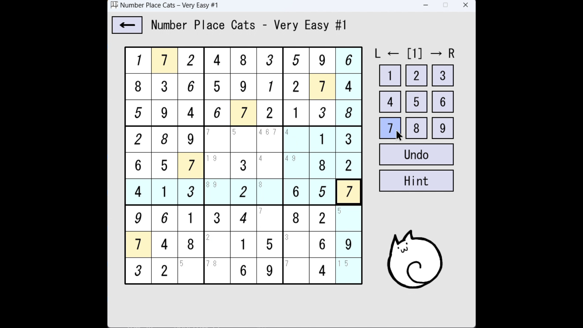 #4. Number Place Cats (Steam) 由: Arkhamsoft