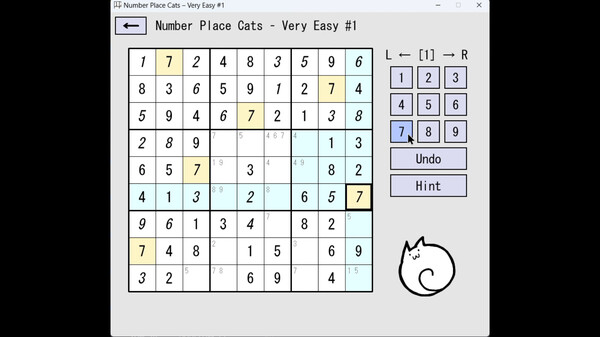 Number Place Cats screenshot 4