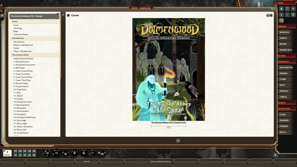 Fantasy Grounds - Dolmenwood - The Ruined Abbey of St. Clewyd