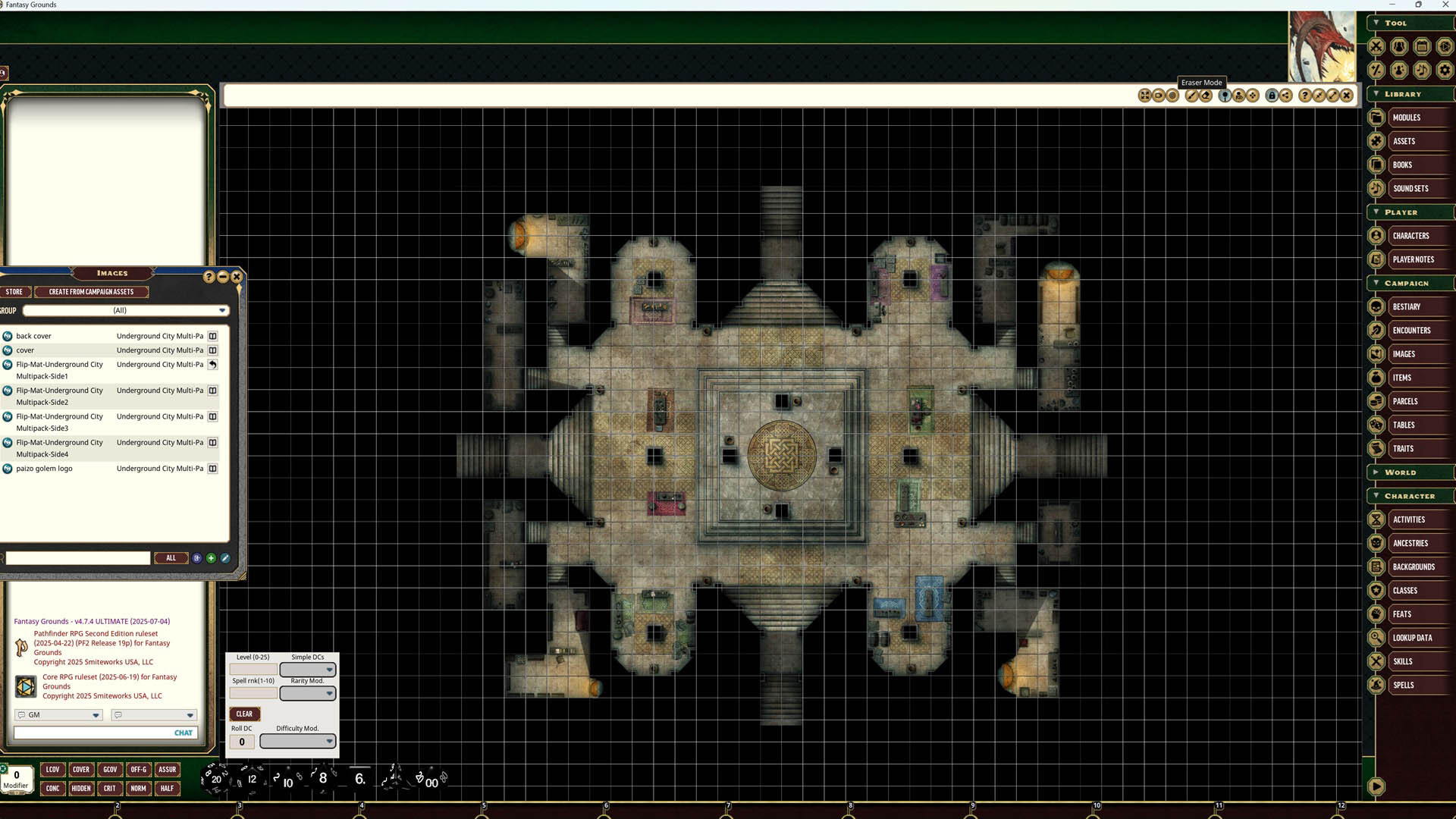 Fantasy Grounds - Pathfinder RPG - Flip-Mat: Underground City Multi-Packのスクリーンショット 1