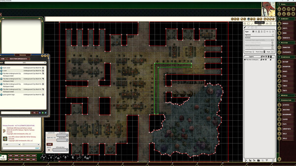Fantasy Grounds - Pathfinder RPG - Flip-Mat: Underground City Multi-Pack