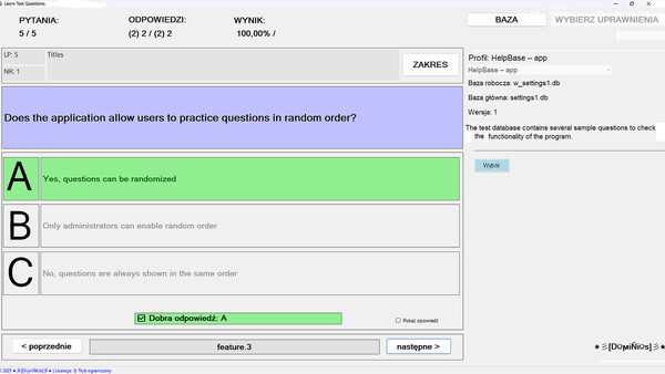 LearnTestQuestions game for windows Pc 1