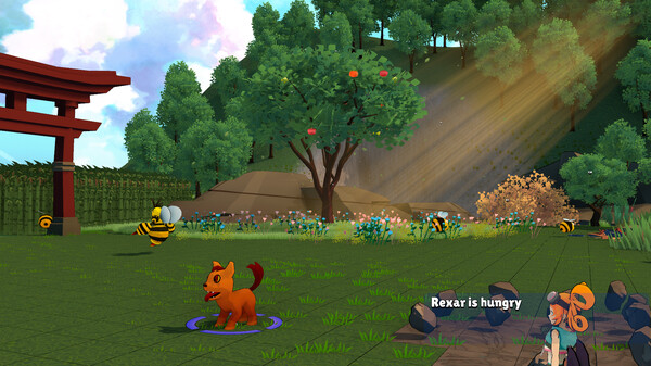 Screenshot of Ultrapets Online gameplay showing in-action mechanics