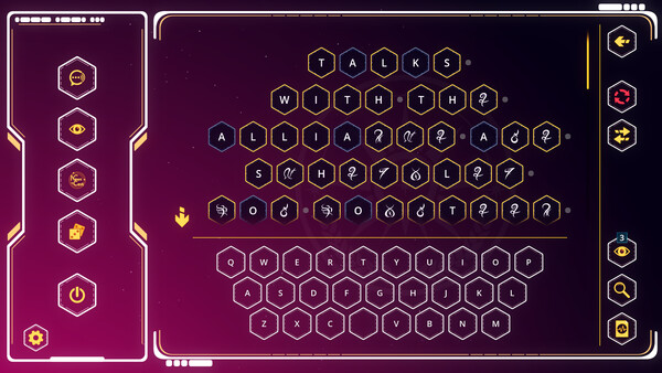 Screenshot of Orbital Abyss: Cipher Division gameplay showing in-action mechanics