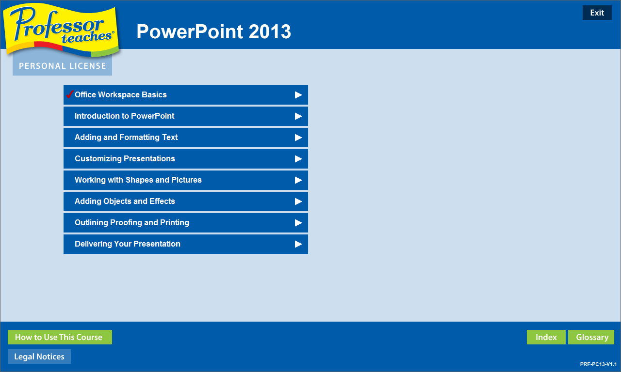 Professor Teaches® PowerPoint 2013 & 365 Featured Screenshot #1