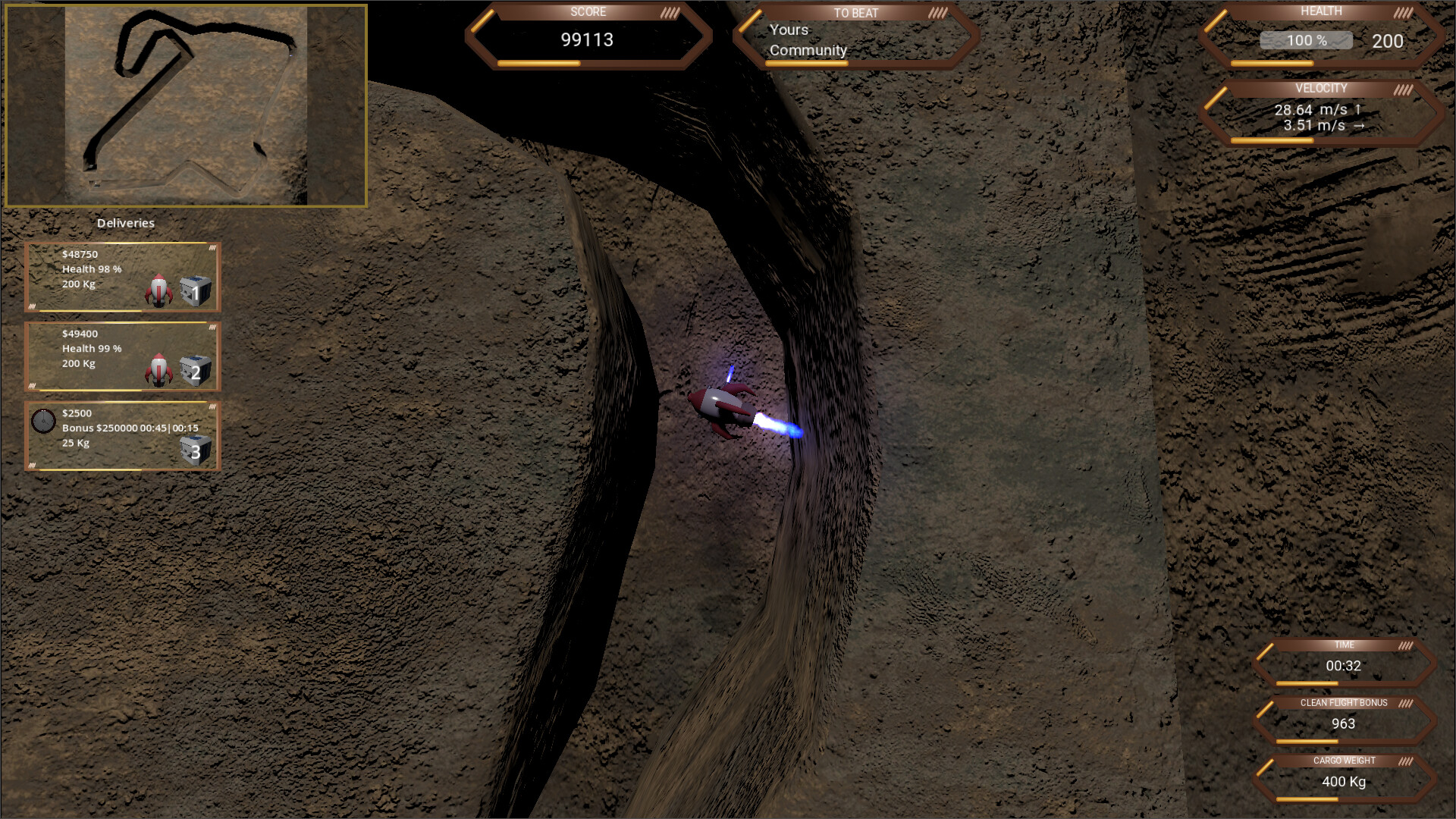 RocketShip Go Up screenshot #4