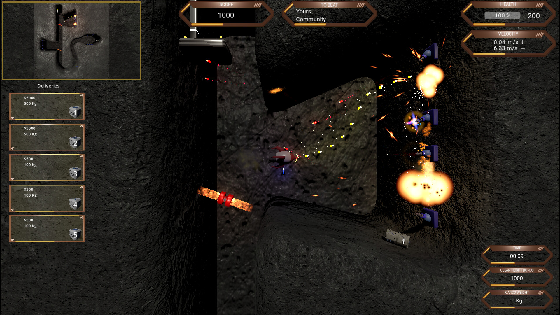 RocketShip Go Up screenshot #1