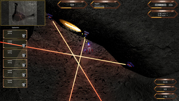 RocketShip Go Up game for Linux 1