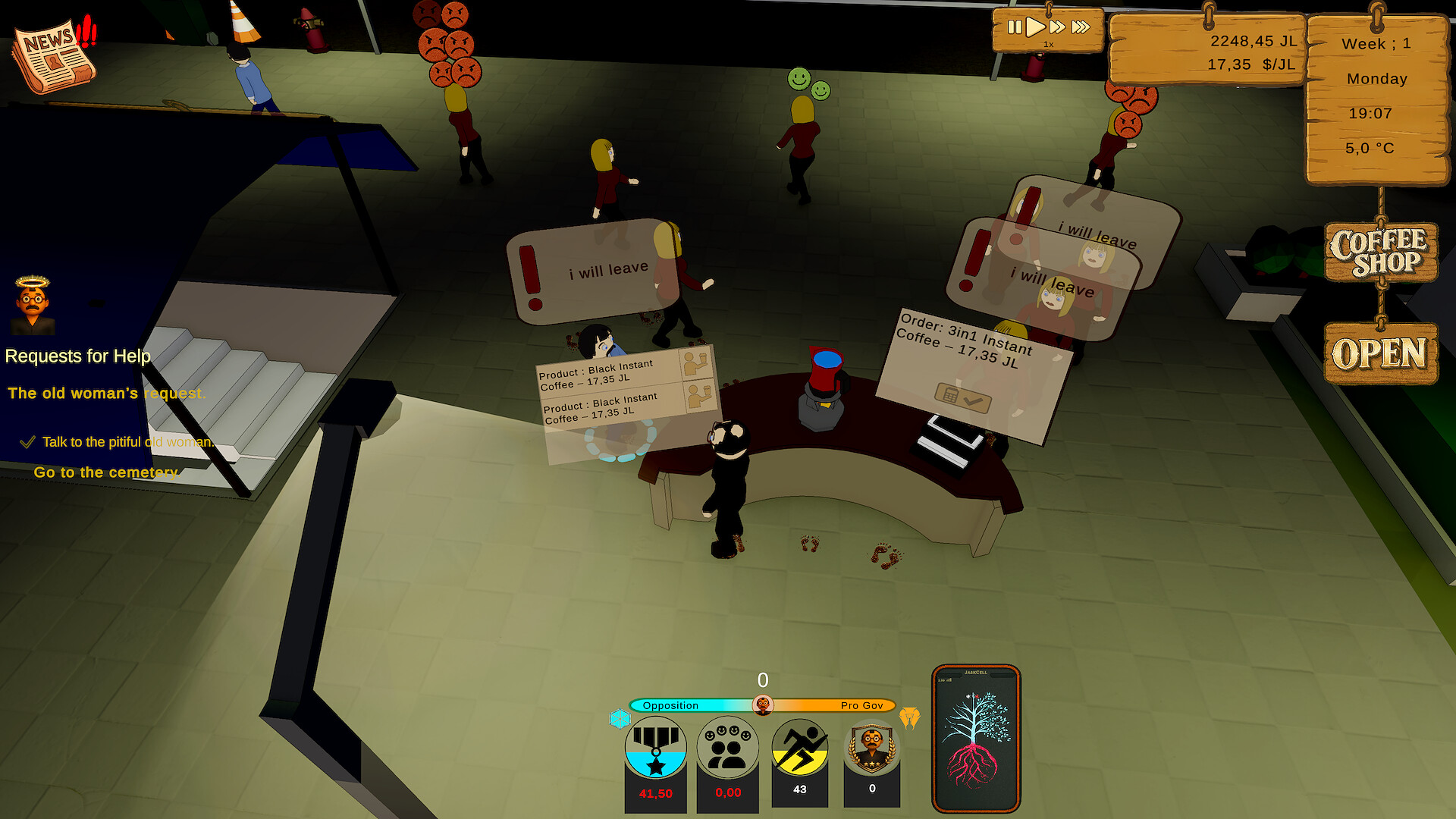 Life in Jasskia: a Coffee Shop screenshot #2