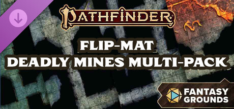 Fantasy Grounds - Pathfinder 2 RPG - Flip-Mat: Deadly Mines Multi-Pack cover art
