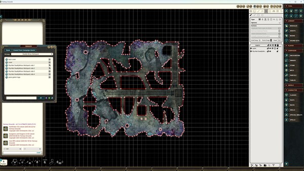 Fantasy Grounds - Pathfinder 2 RPG - Flip-Mat: Deadly Mines Multi-Pack