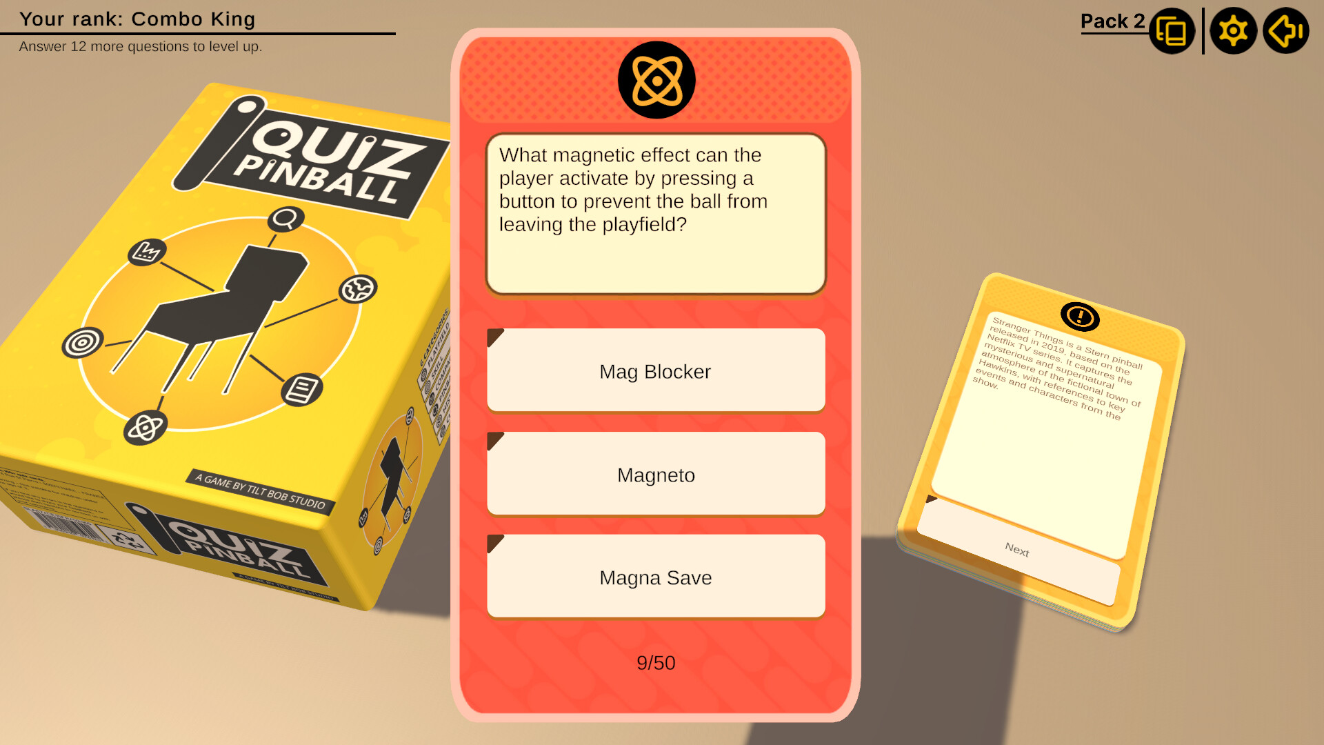 #3. Quiz Pinball - Free DLC (Steam) By: Tilt Bob Studio