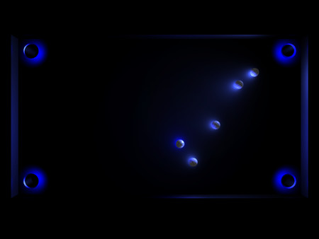 "Glow Ball" - The billiard puzzle game screenshot