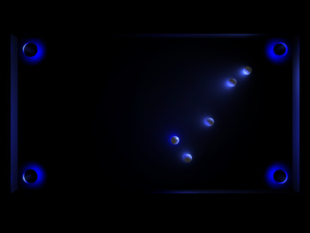 "Glow Ball" - The billiard puzzle game