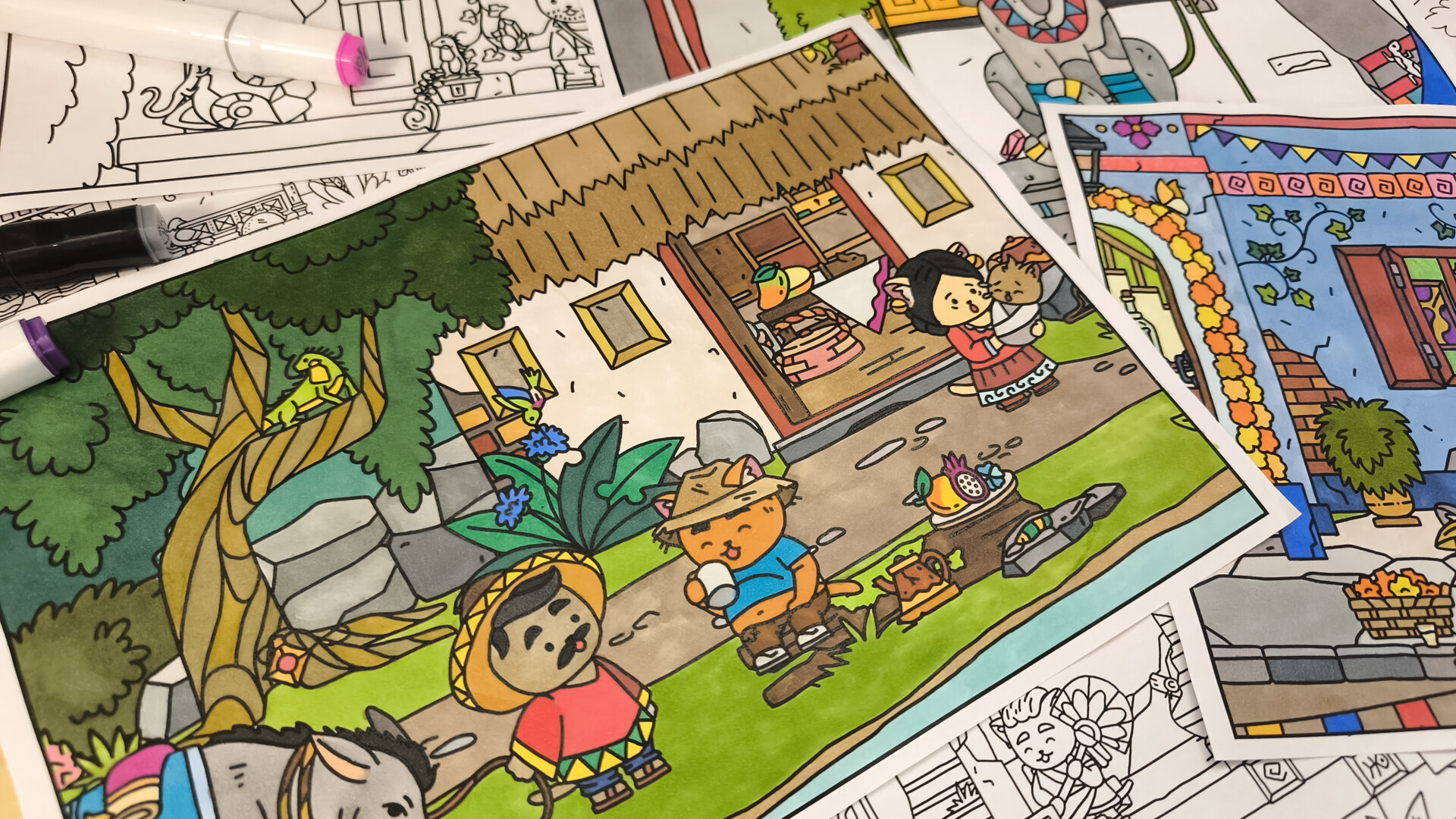 #5. FIND ALL 8: The road to the Maya - Coloring Book (Steam) 由: Very Very LITTLE Studio