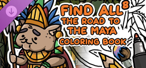 FIND ALL 8: The road to the Maya - Coloring Book