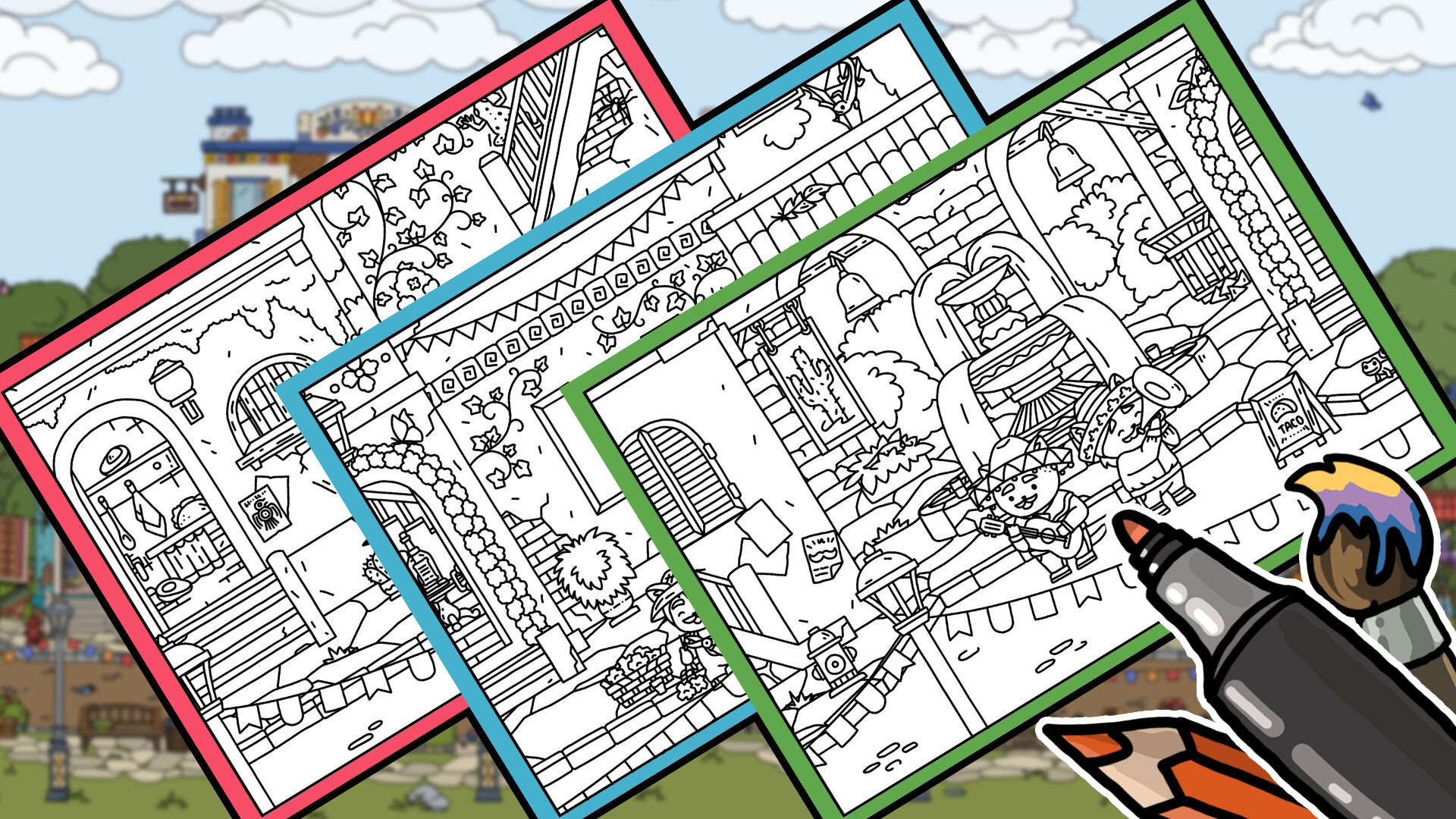 FIND ALL 8: The road to the Maya - Coloring Book Featured Screenshot #1