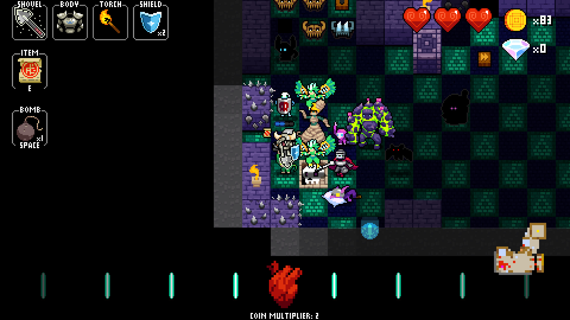 Скриншот DLC для Crypt of the NecroDancer: Shovel Knight (персонаж) — кадр 8