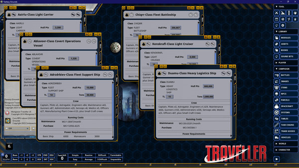 Fantasy Grounds - Traveller - War Fleets of the Fifth Frontier War
