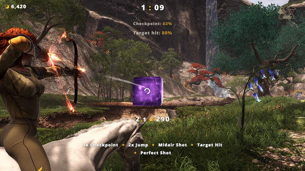 Screenshot of Equitania gameplay showing in-action mechanics