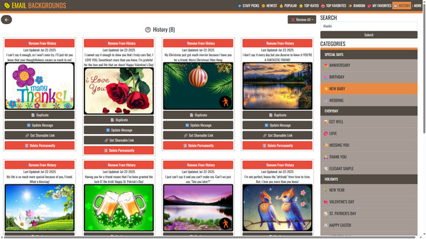 Email Backgrounds & Stationery screenshot 5