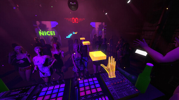 Screenshot of DJ Lusty Beats gameplay showing in-action mechanics