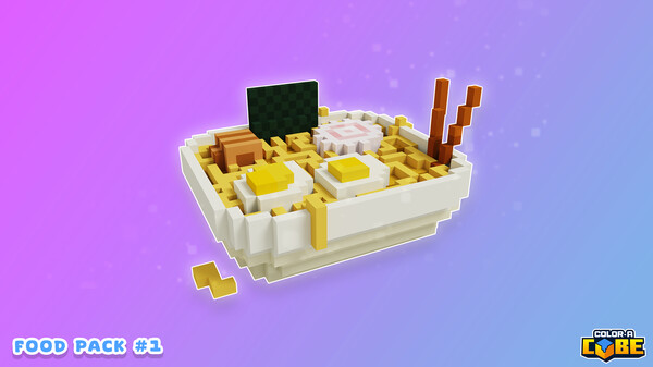 Color a Cube - Food Pack #1 screenshot 2