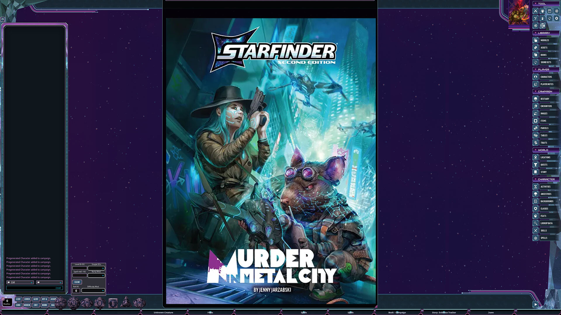 Fantasy Grounds - Starfinder 2 RPG - Murder in Metal City Featured Screenshot #1