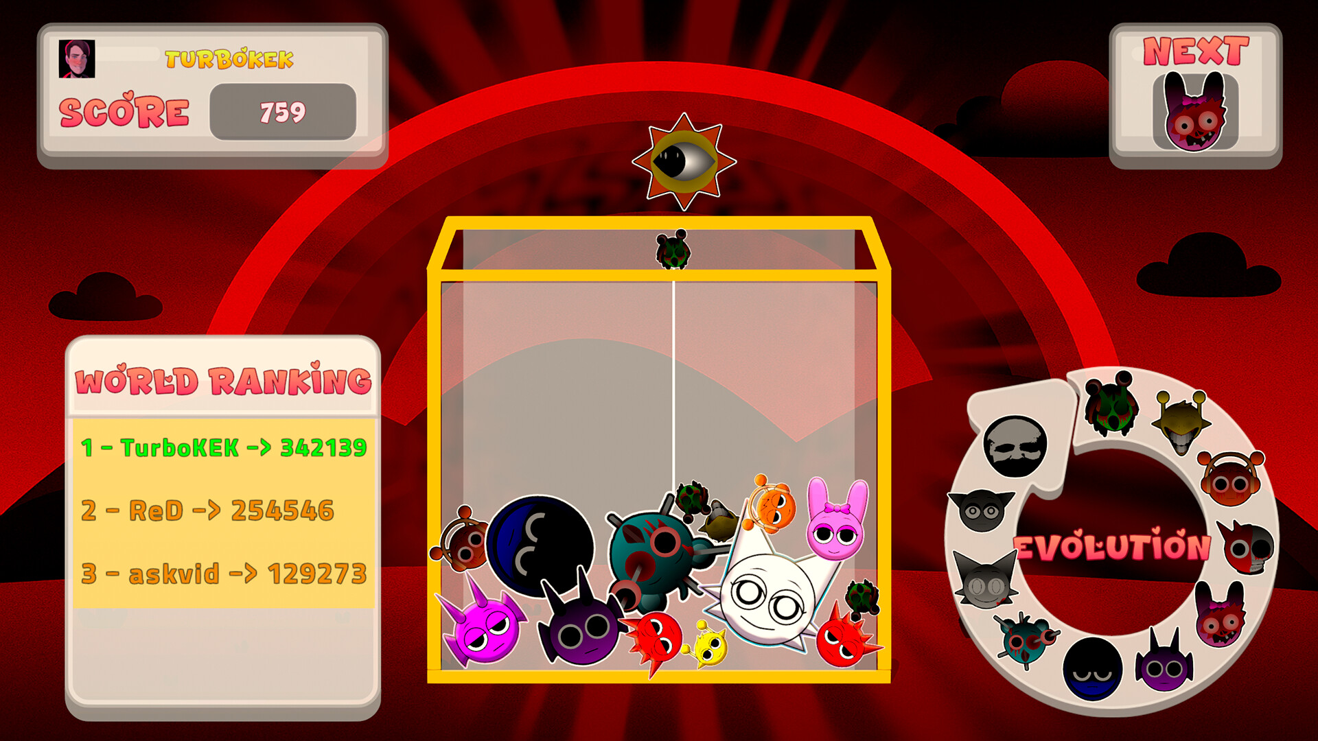 #2. Suika Sprunki Edition (Steam) 由: Xenon Bloom