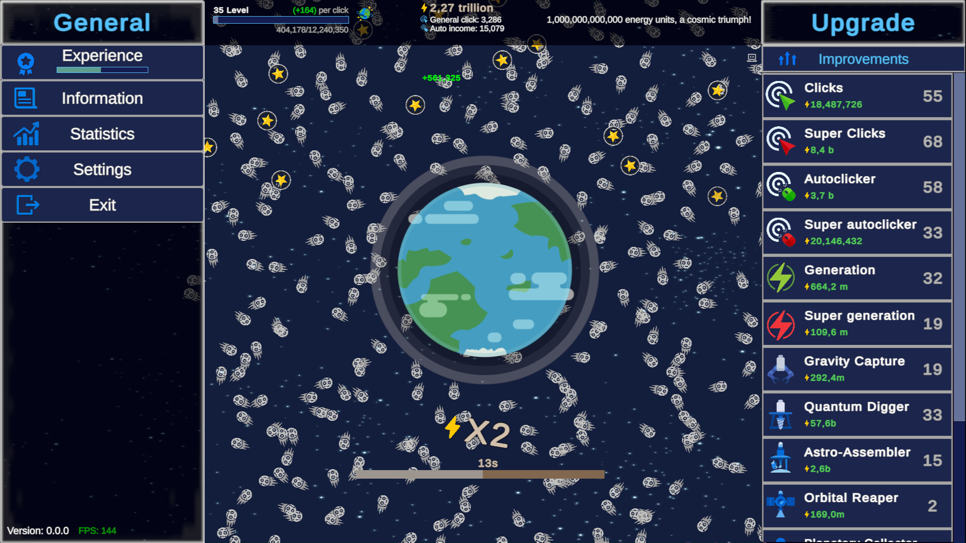 #2. Clicker Astro Planet (Steam) De: LunaSmith