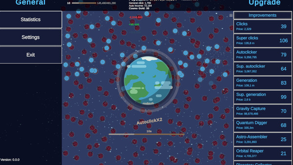 Clicker Astro Planet screenshot 2