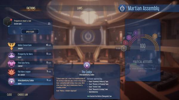 Surviving Mars: Relaunched - Interplanetary Codex - Mission Sponsor